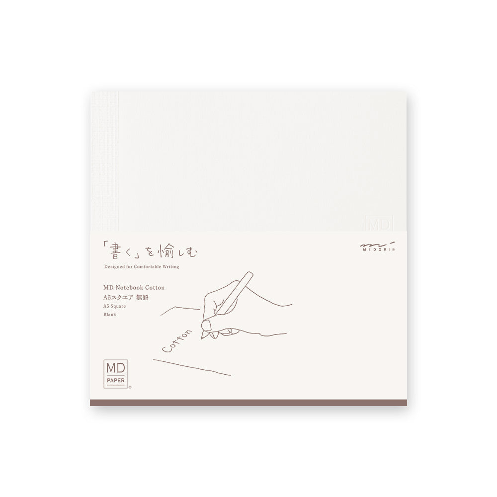 Midori MD A5 Square Notebook Cotton