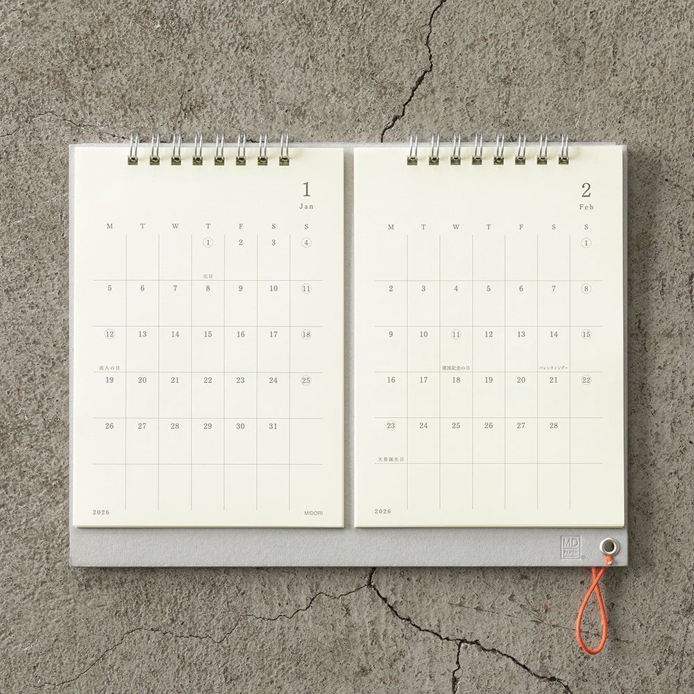 Midori MD Calendar Twin 2026