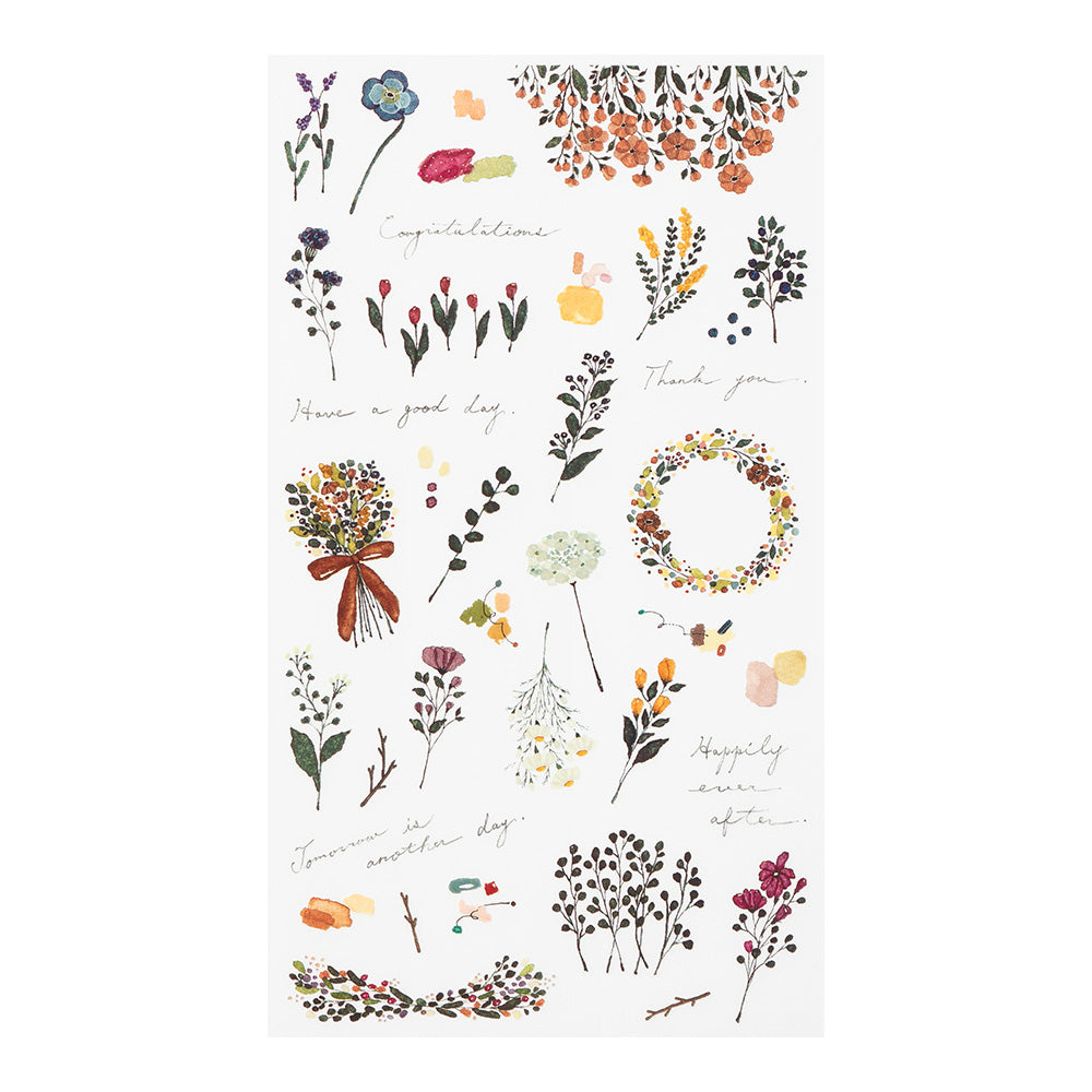 Midori Transfer Sticker -- Flower