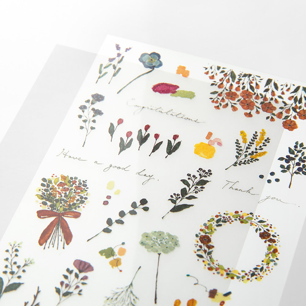 Midori Transfer Sticker -- Flower