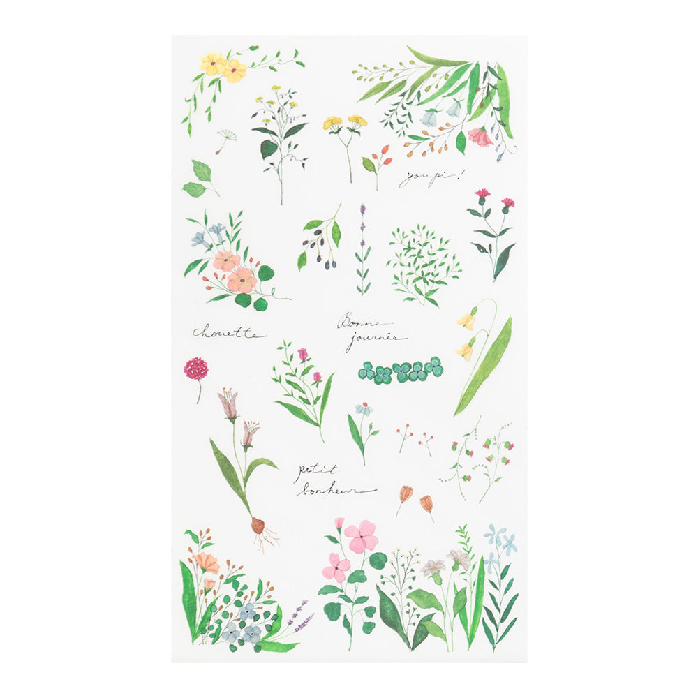 Midori Transfer Sticker -- Flower