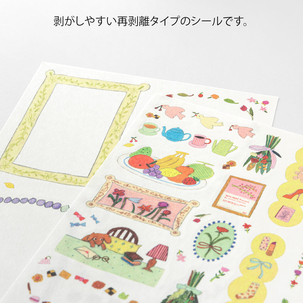 Midori Yuru Log Stickers