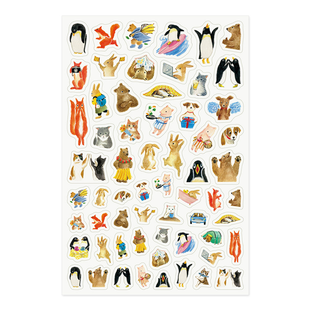 Midori Yuru Log Stickers