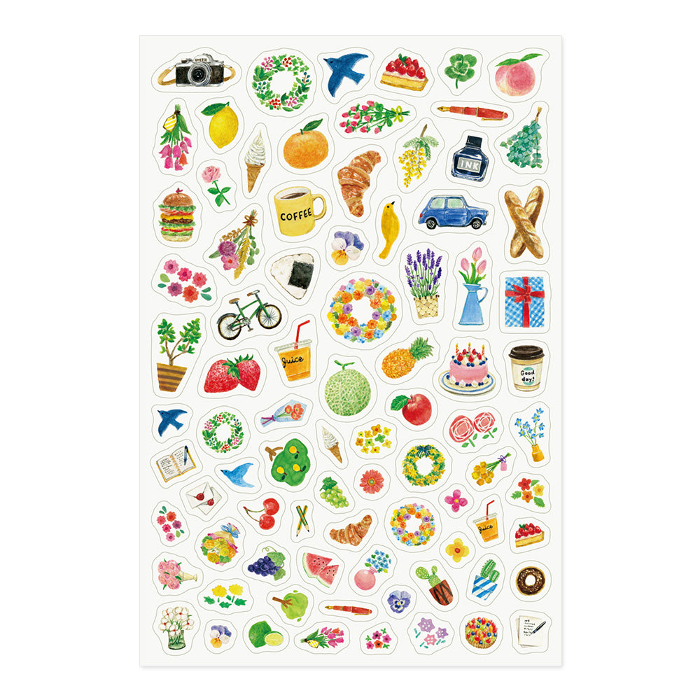 Midori Yuru Log Stickers