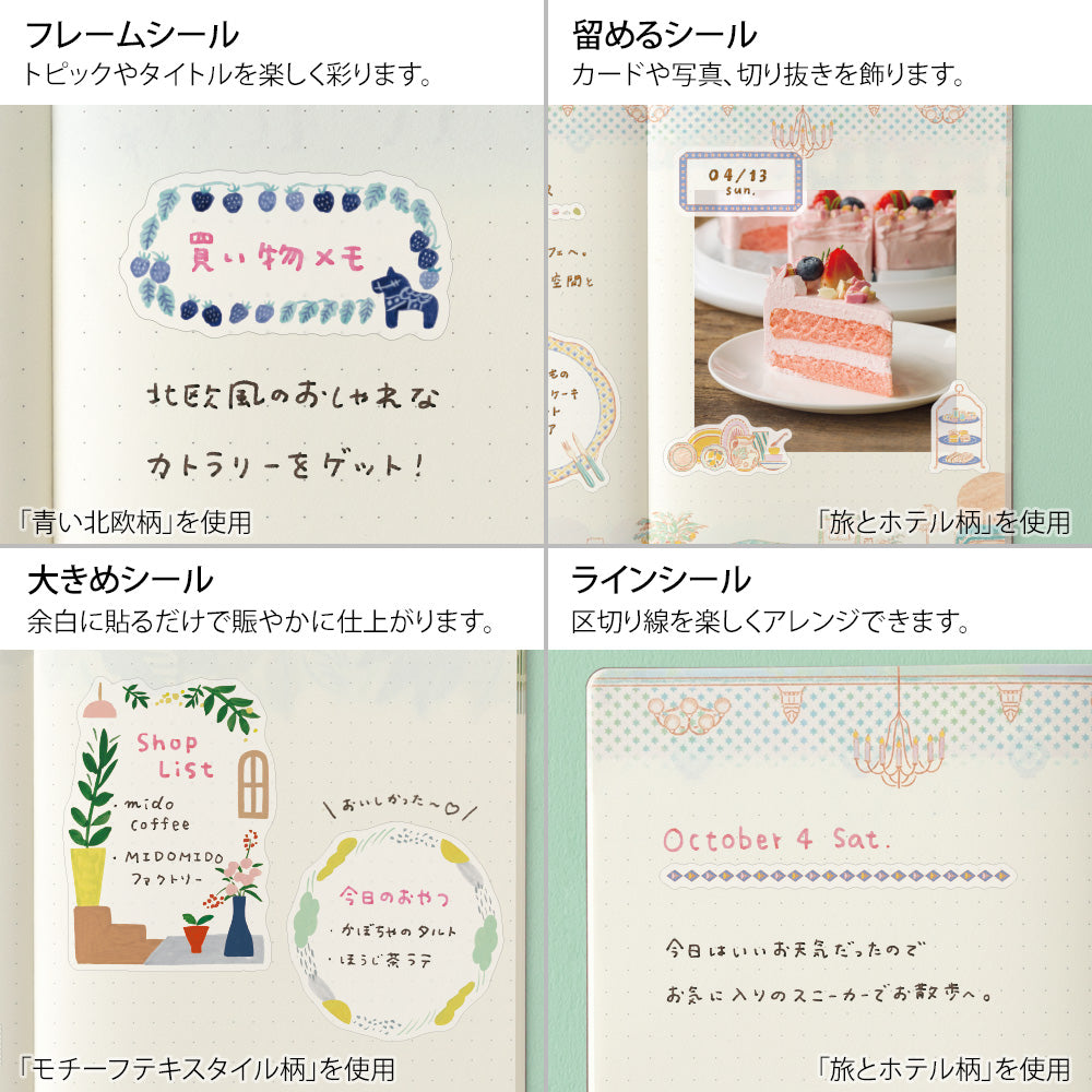 Midori Yuru Log Stickers