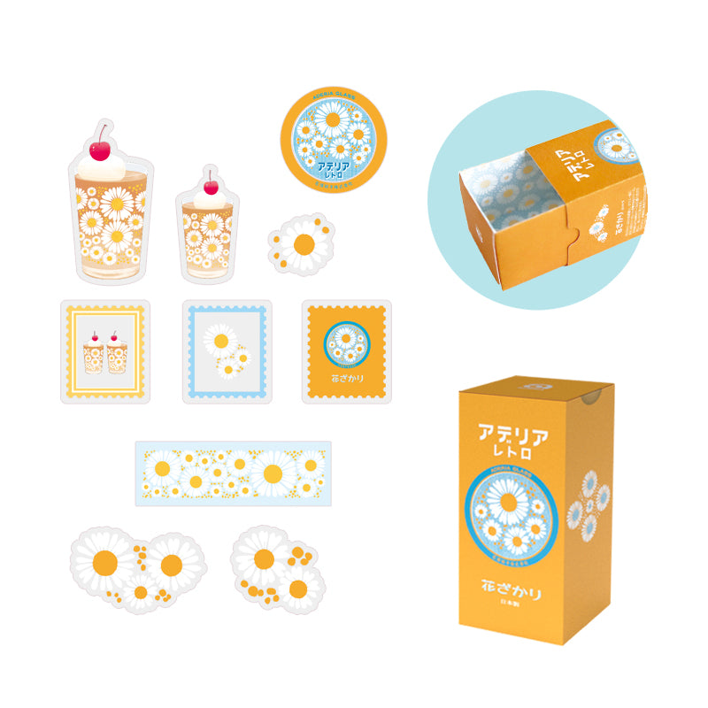 RyuRyu Aderia Retro Transparent Stickers