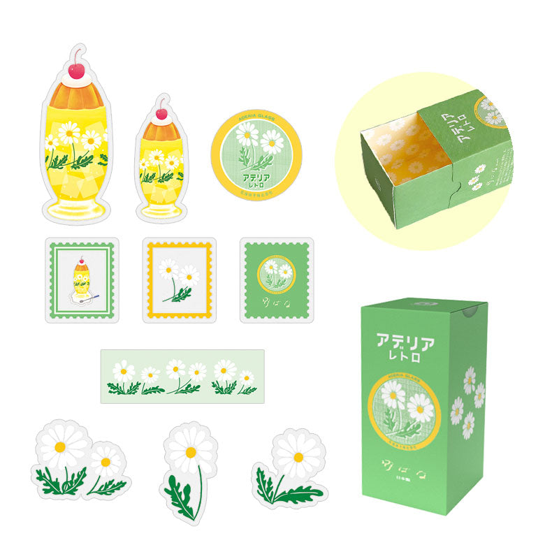 RyuRyu Aderia Retro Transparent Stickers