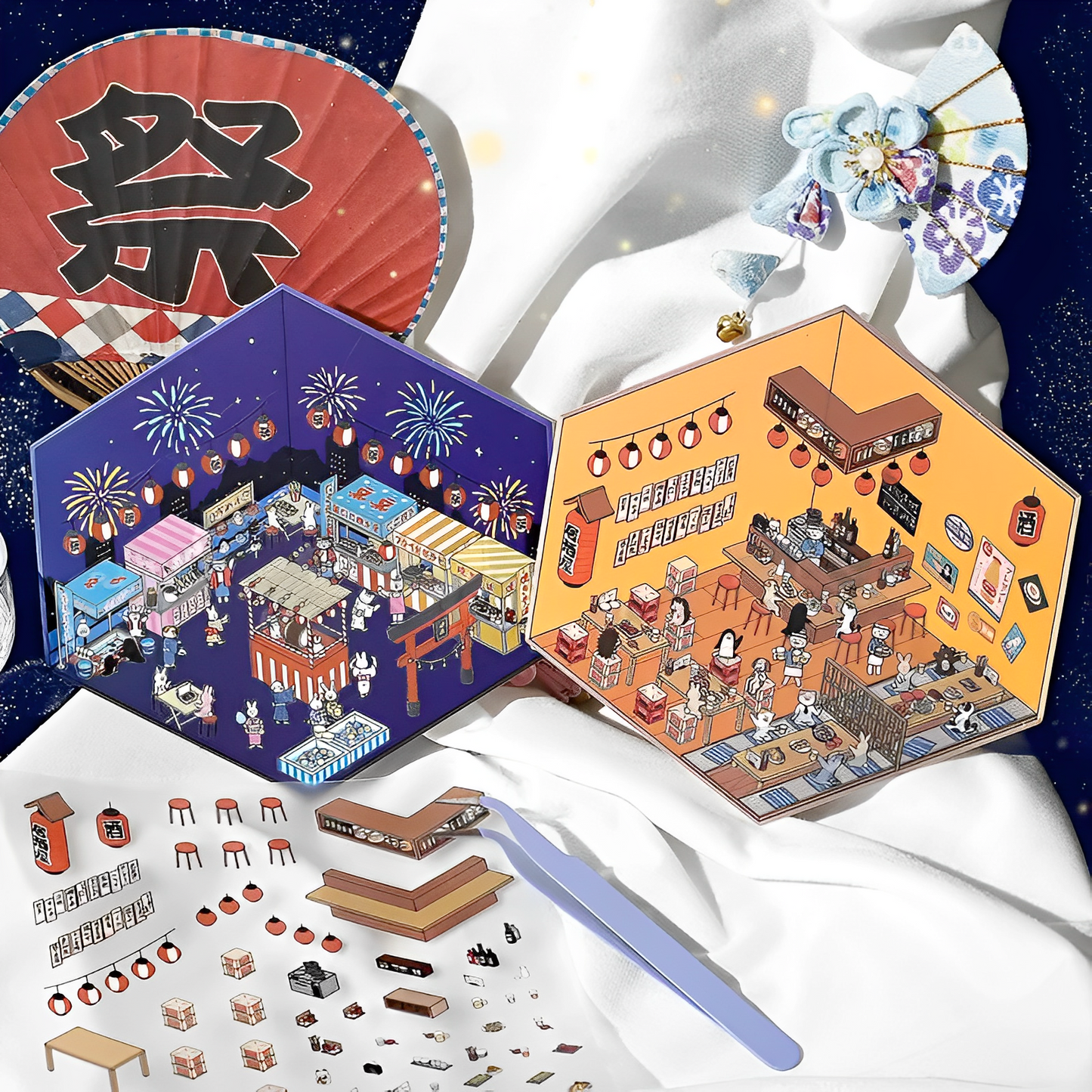 BGM 2.5D Scene Building Stickers