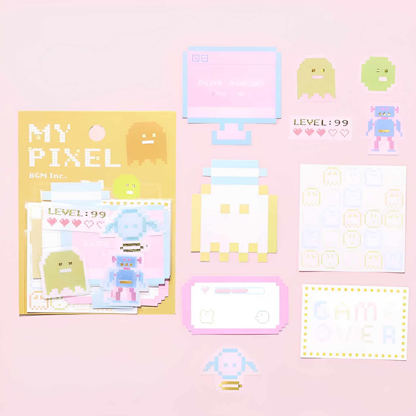 BGM Y2K Pixel Stickers
