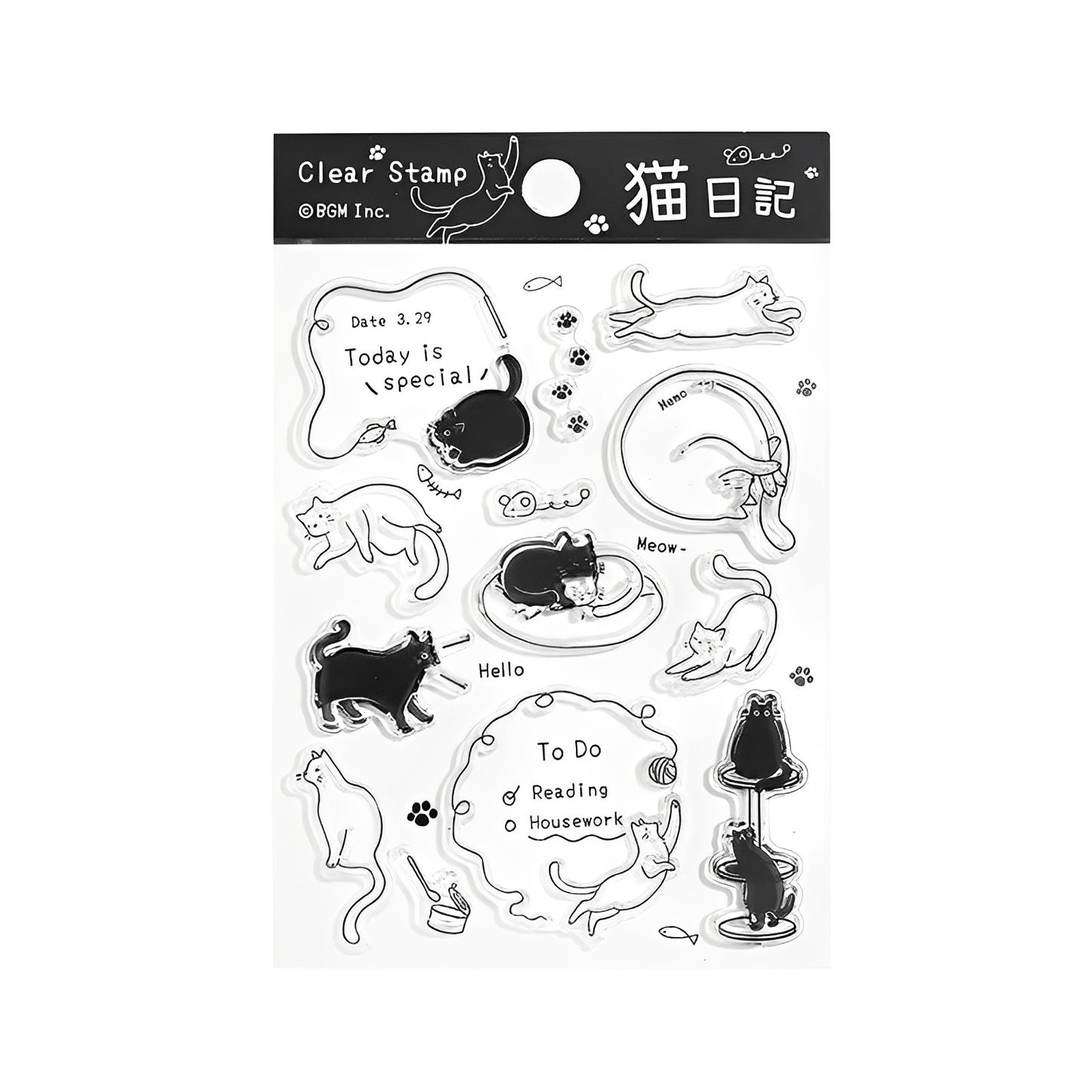 BGM Clear Stamp - Cat