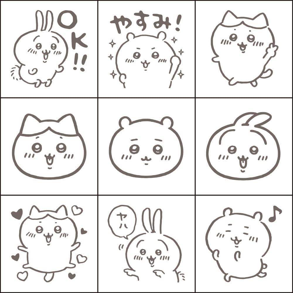 Beverly Chiikawa Journal Stamp Set