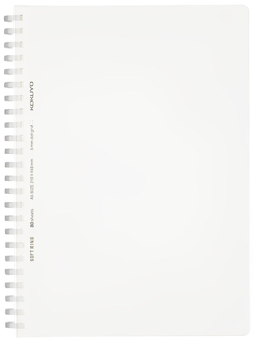 Kokuyo Soft Ring Clear Dot Grid Notebook - A5