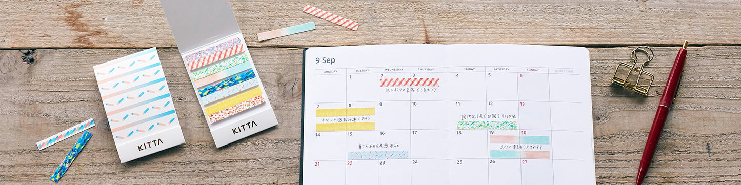 KITTA Slim Colour Bar Pre-Cut Washi Tape