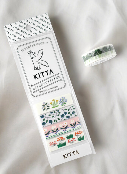 KITTA Flower 5 Pre-Cut Washi Tape