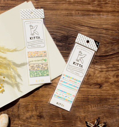 KITTA Flower 4 Pre-Cut Washi Tape