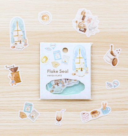 Papier Platz Bear and Rabbit Watercolour-Themed Stickers