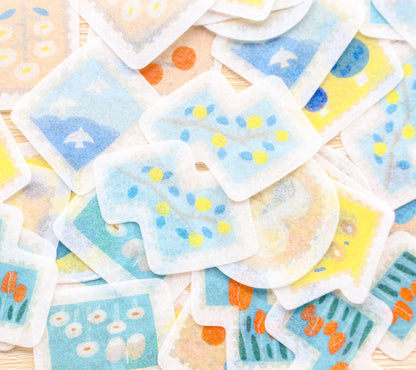 Papier Platz Landscape Stamp Stickers