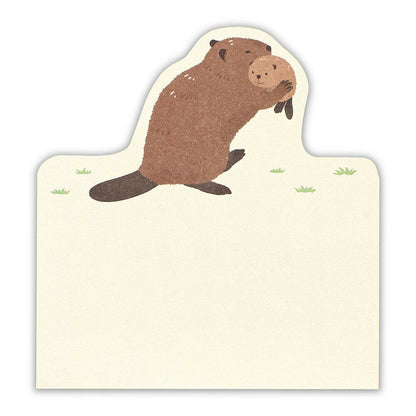 N.B. Die-Cut Beaver Notepad