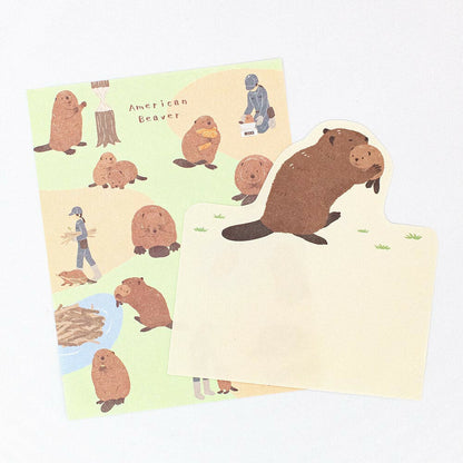 N.B. Die-Cut Beaver Notepad