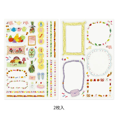 Midori Yuru Log Stickers