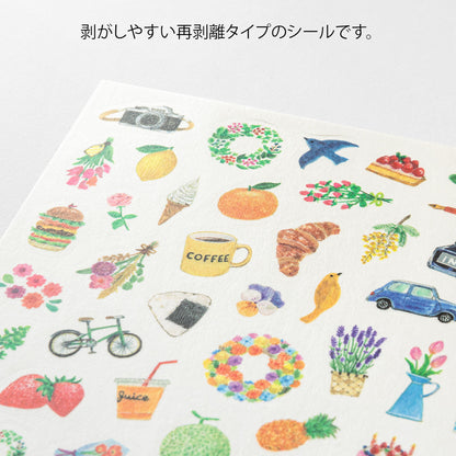 Midori Yuru Log Stickers