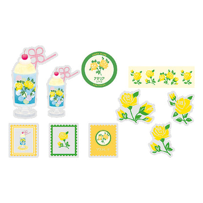 RyuRyu Aderia Retro Transparent Stickers