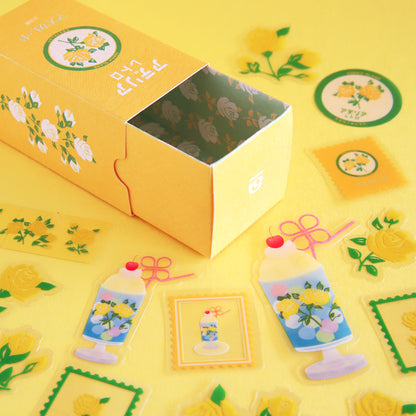 RyuRyu Aderia Retro Transparent Stickers