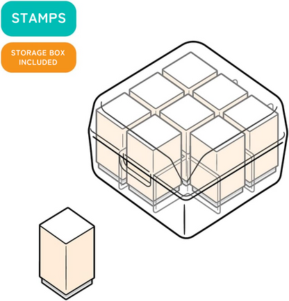 Beverly Chiikawa Journal Stamp Set