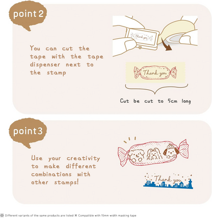 Kutsuwa Hancoco Two-layered Stamp - Long