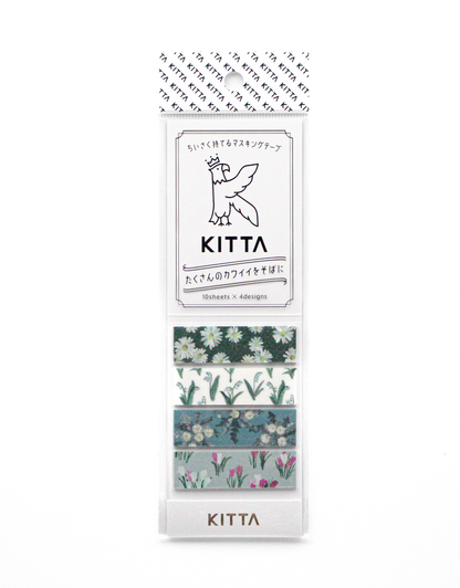 KITTA Flower 9 Pre-Cut Washi Tape