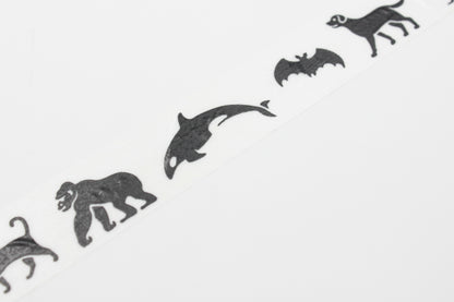 MT Screen Print Black Animals Washi Tape