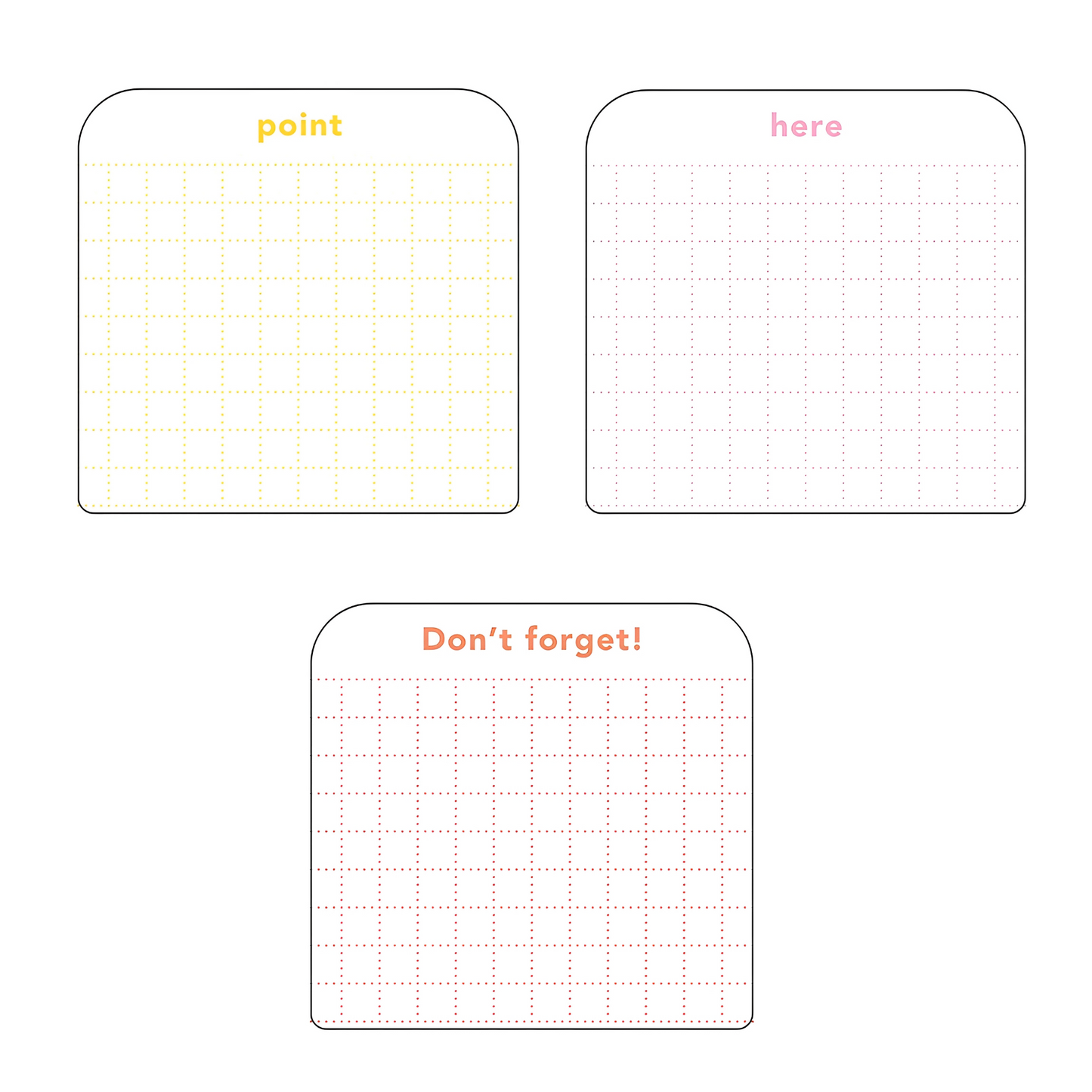 Isshoni Transparent Multi-Purpose Sticky Notes