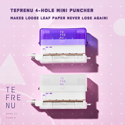 King Jim Tefrenu 4-Hole Puncher