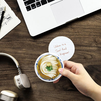 Marumo Marumemo Food-themed Circle Sticky notes