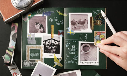 MT Artist Series Mina Perhonen Black Cat Washi Tape